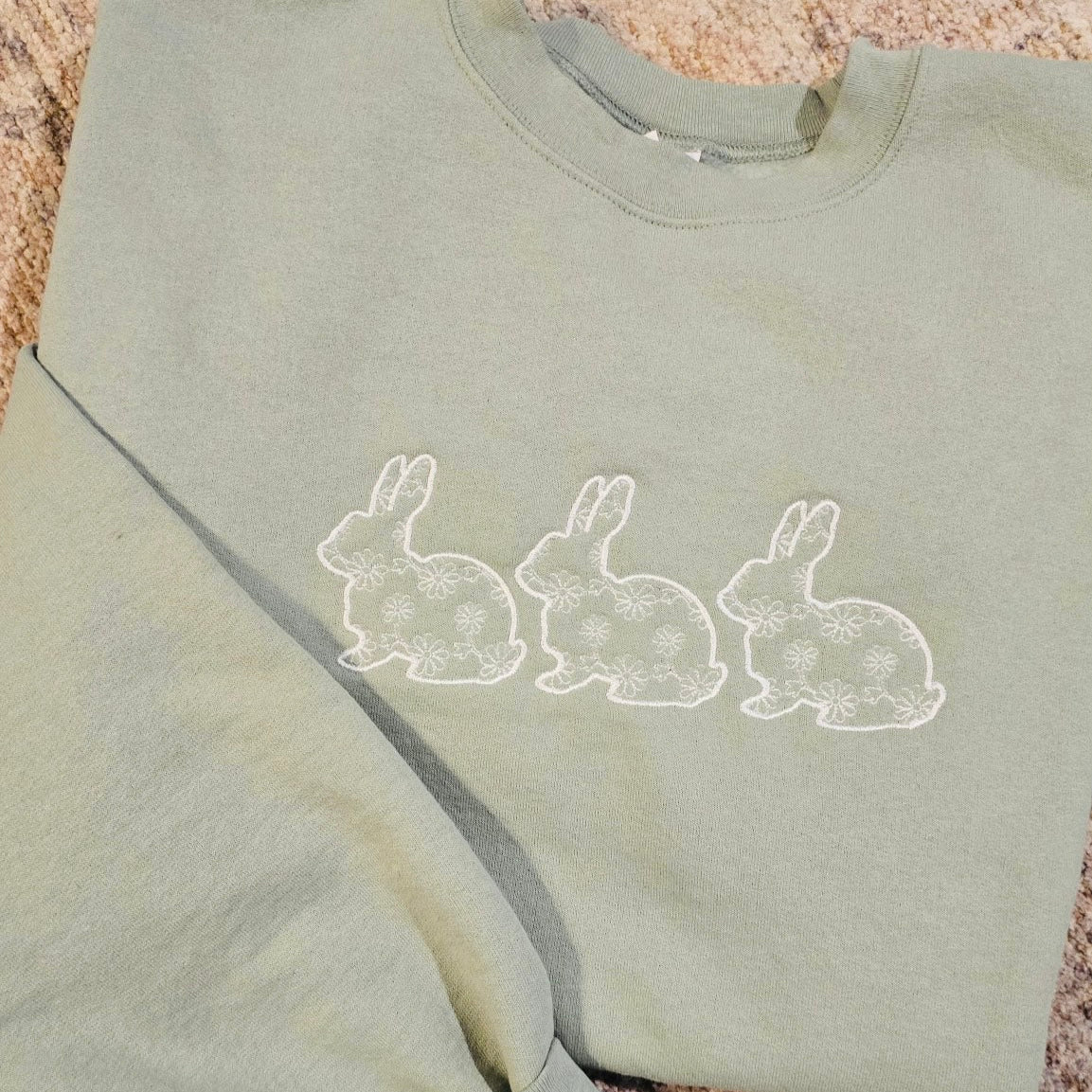 Embroidered Bunny Sweatshirt