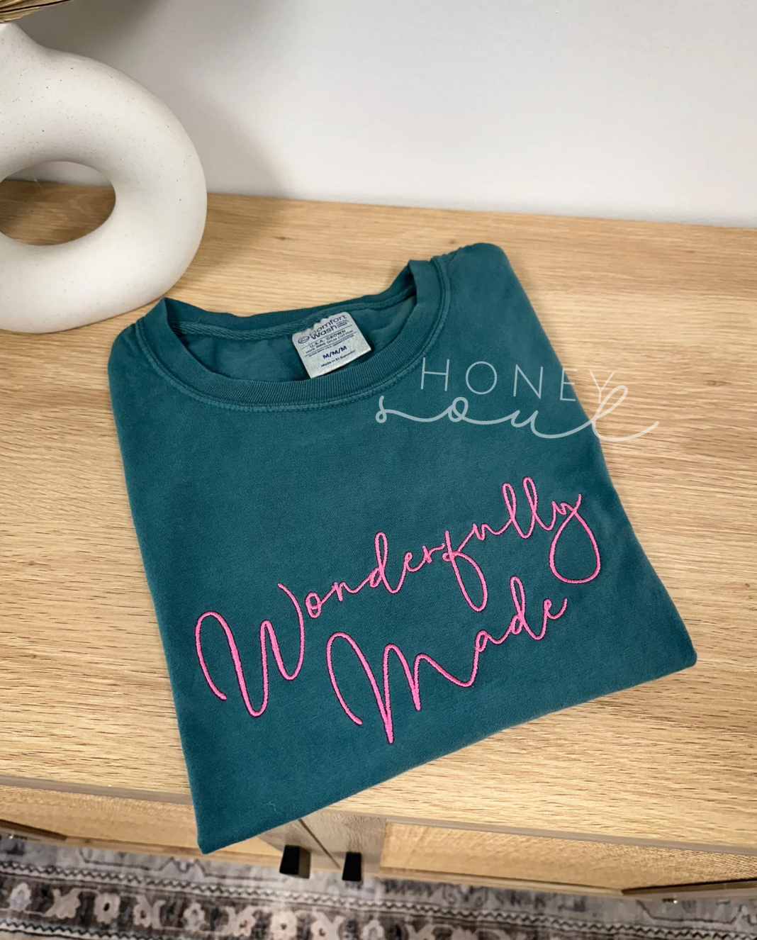 Embroidered Wonderfully Made Tee