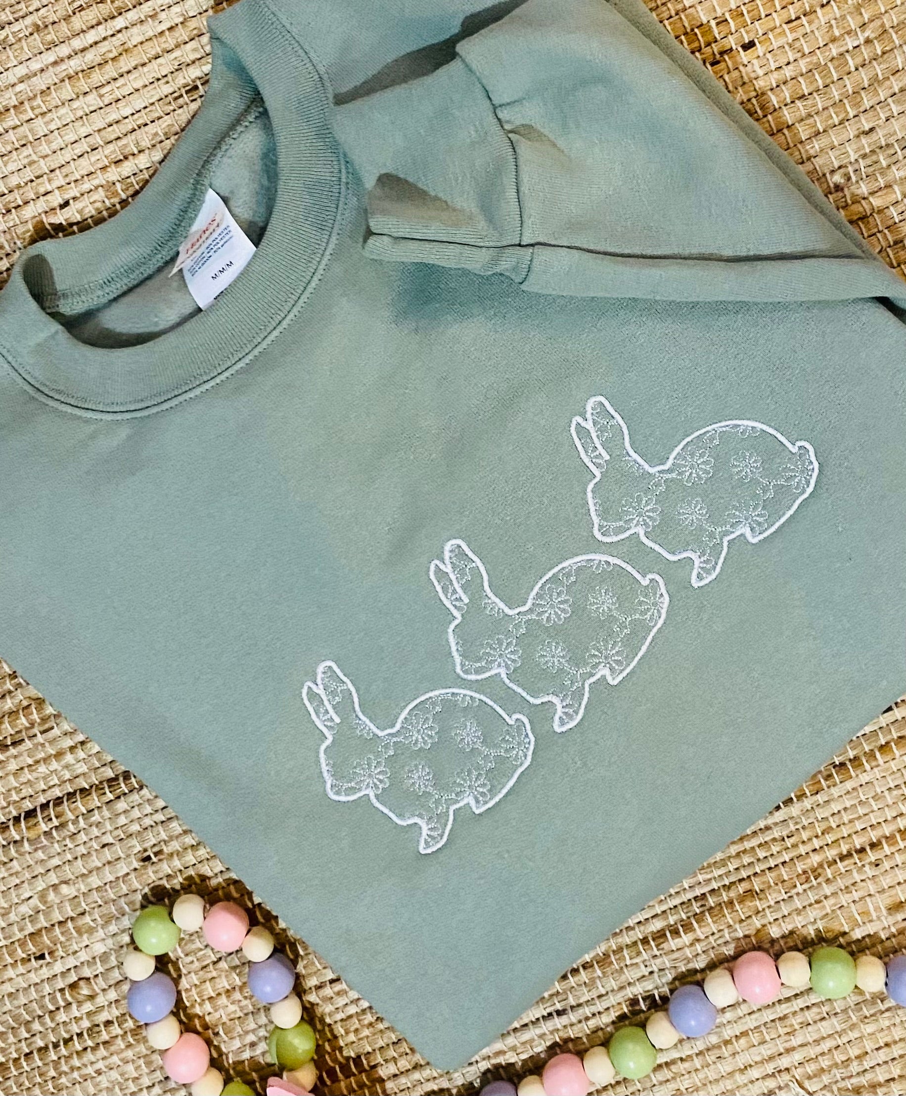 Embroidered Bunny Sweatshirt