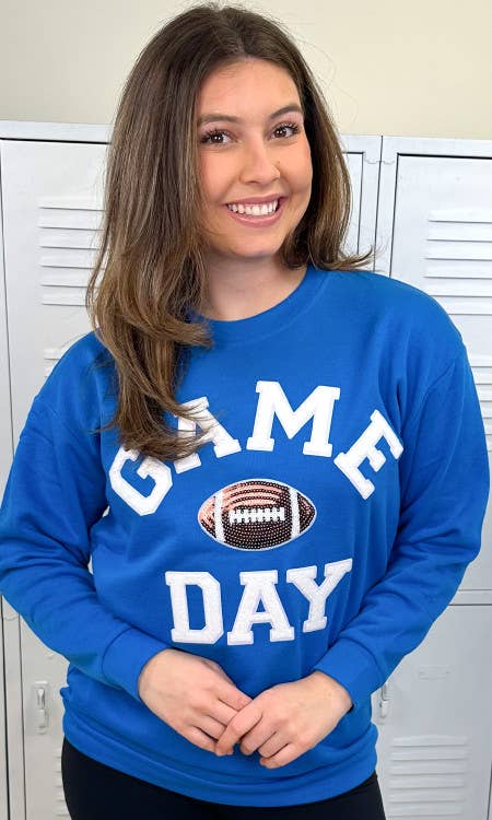 Game Day Sparkle Sweatshirt Red