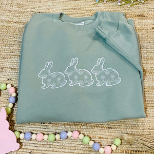 Embroidered Bunny Sweatshirt