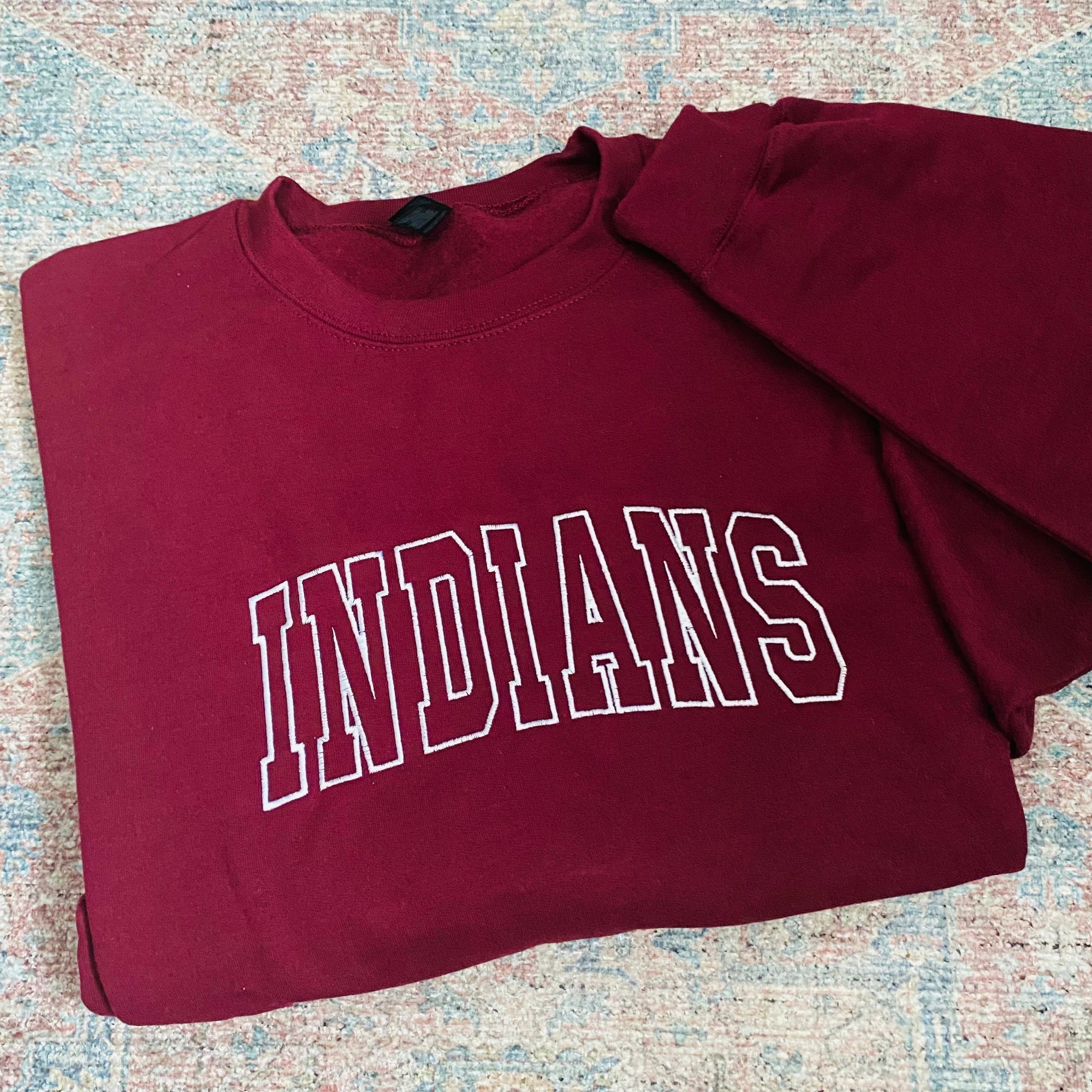 Embroidered Indians Sweatshirt